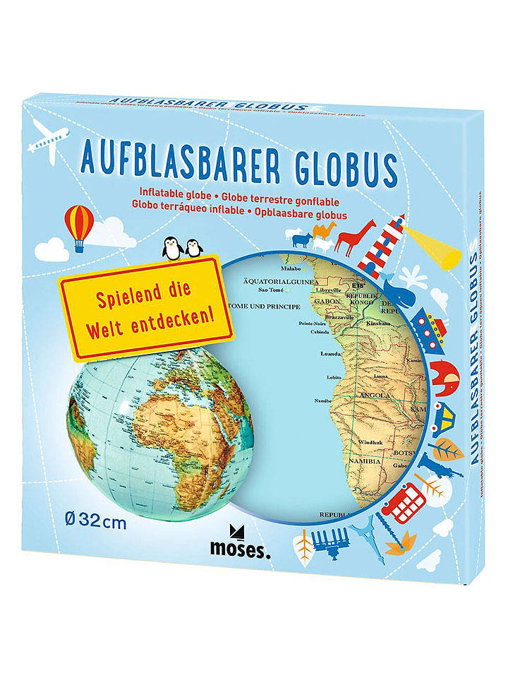 moses. Aufblasbarer Globus - ab 3 Jahren - onesize