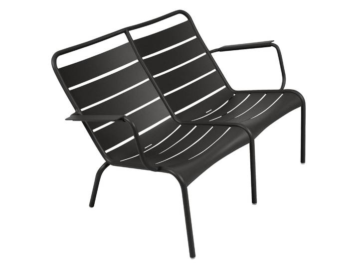 Tiefer Sessel Duo, Aluminium, 119×86 cm, Ergonomisch, Luxembourg, Fermob