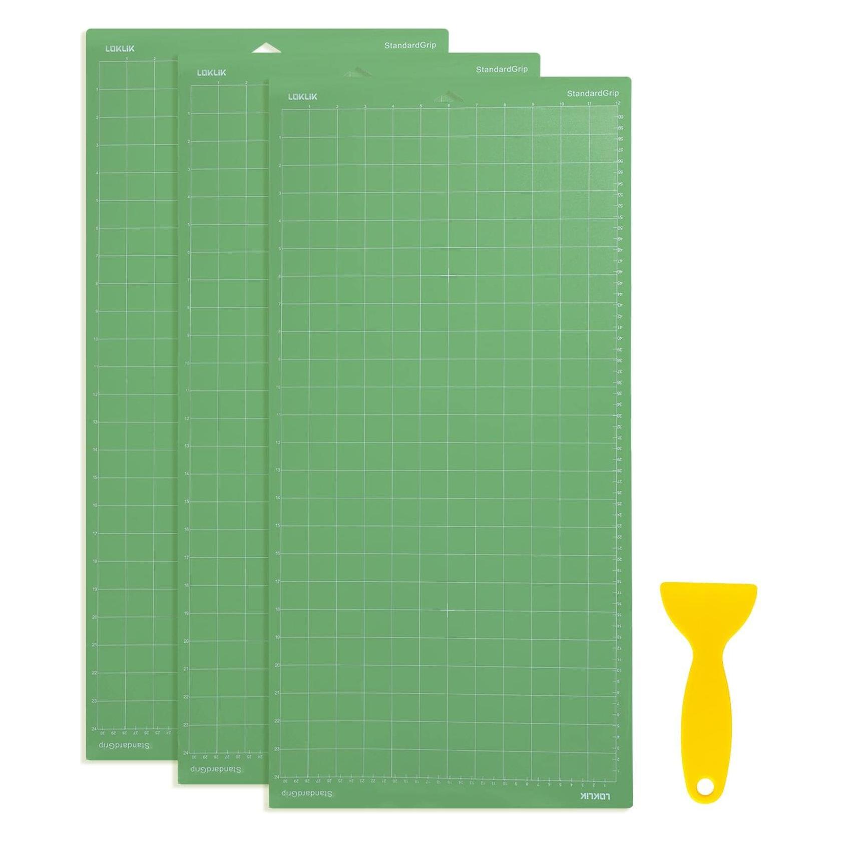 Loklik Cutting Mat - Green Standard Grip - 30cm x 60cm - 3-pack (SG-GJ-0026-US-L-B2B)