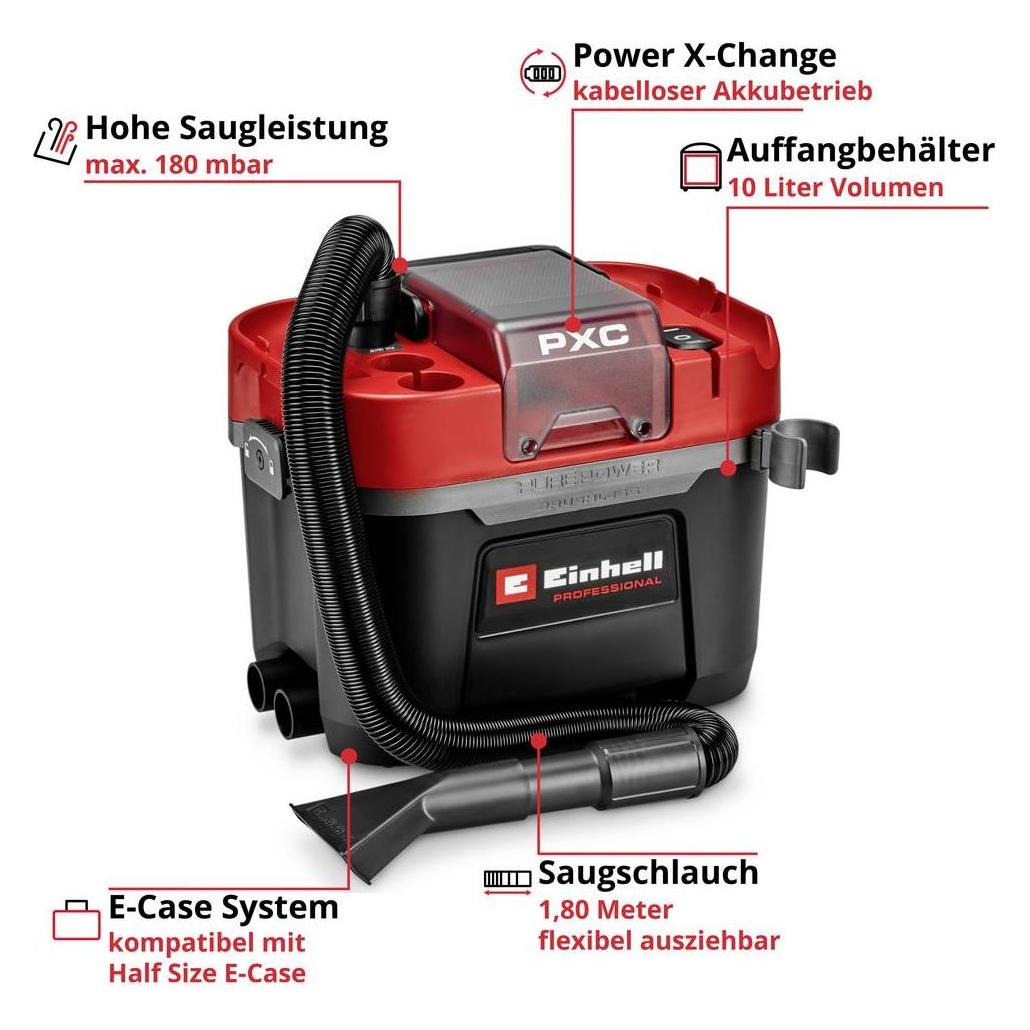 Einhell Akku-Nass-Trockensauger (1x 4.0Ah) (Nass-Trockensauger) (4326758)