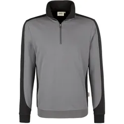 HAKRO MIKRALINAR® Zip-Sweatshirt Contrast titan/anthrazit, S - 47 - titan/anthrazit | S