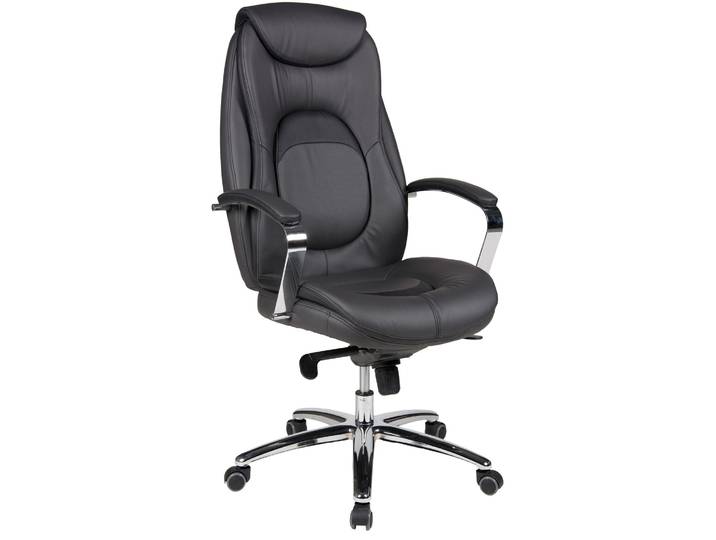 Chefsessel DUO COLLECTION Mattes XXL , grau (anthrazit, schwarz), Kunstleder, Stühle, Chefsessel, mit gepolsterten Armlehnen