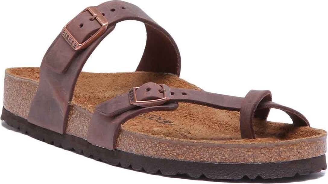 Birkenstock Mayari Riemchensandale aus geöltem Leder für Frauen Dunkelbraun - undefined / Dunkelbraun
