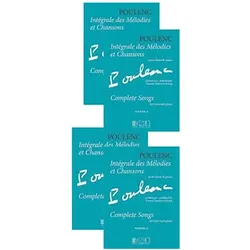 Integrale des mélodies et chansons vol.1-4 pour chant et piano, Fachbücher von Francis Poulenc