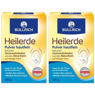 Bullrich Heilerde Pulver hautfein 2x 2x500 g