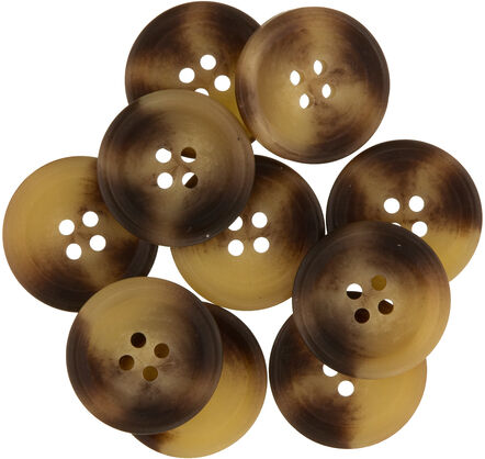 buttinette Jacken- und Hosenknöpfe, Größe: 25 mm, Inhalt: 10 Stück