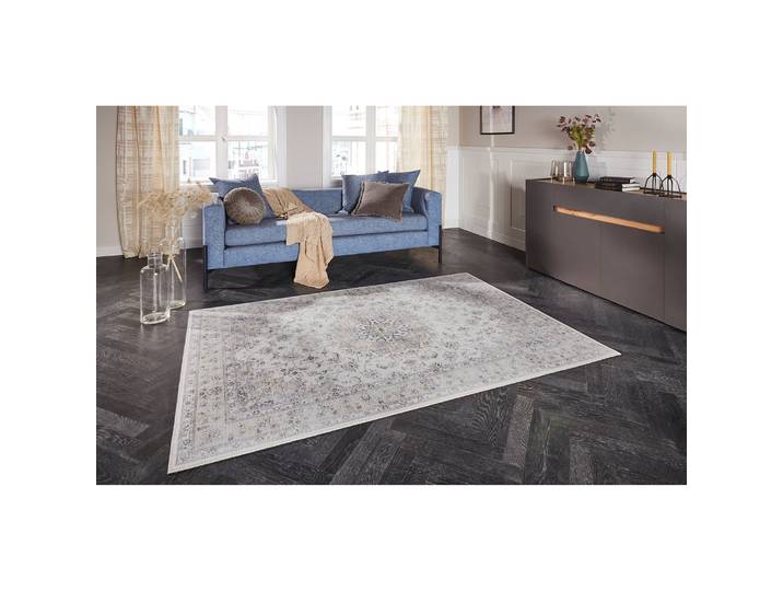 Teppich Nain Grau/Hellgrau 160 x 230cm Webstoff