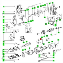 Festool Kohle für PS 300 Q, 1 Paar