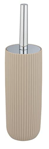 Wenko WC-set Agropoli Beige met toiletborstel, beker en zeepdispenser