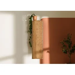 Hängeschrank Akazie 33x33x115 natur lackiert MARRAKESCH #120