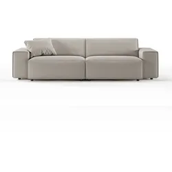 KAWOLA Sofa RANI 3-Sitzer Cord steingrau