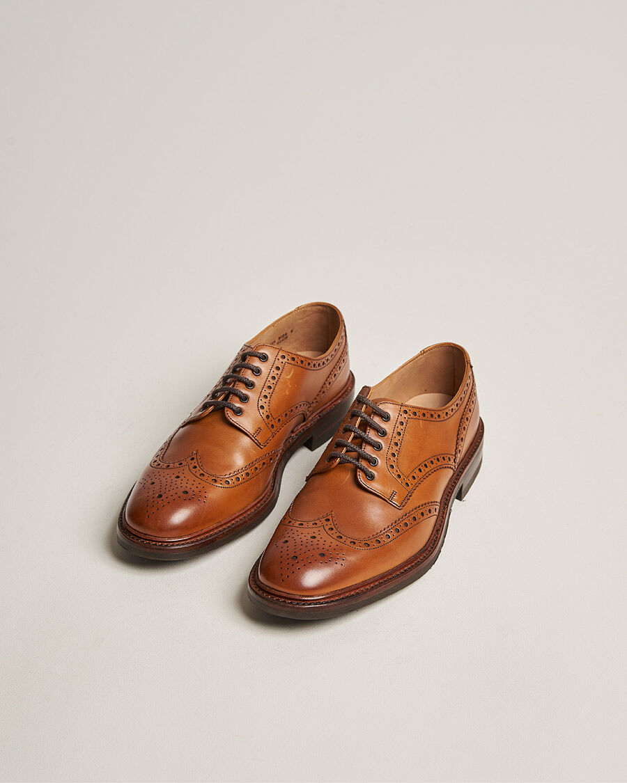 Loake 1880 Chester Brogue Tan Burnished Calf men EU41 Brun