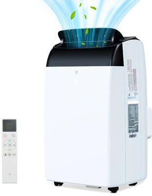 Garvee Powerful Dual Motor 12,000 BTU Portable Air Conditioner Cooling, Fan & Dehumidifier with Remote