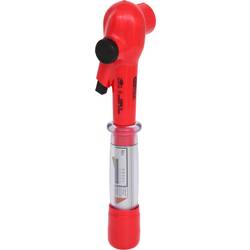 KS TOOLS 3/8 Drehmomentschlssel mit Schutzisolierung und Umschalt-Ratschenkopf, 5-25Nm 1173805