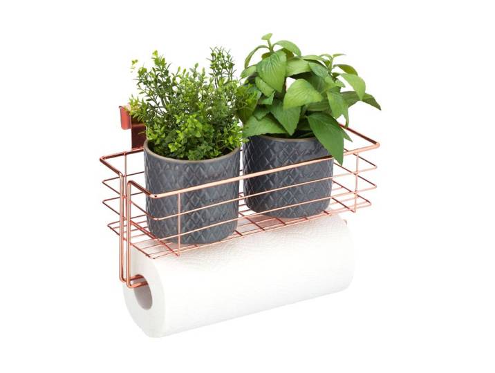 Relaxdays Hangmand metaal met keukenrolhouder
