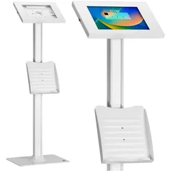 Maclean Floor stand tablet holder MC-476W, Tablet Halterung, Weiss