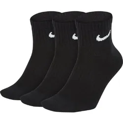 Nike Unisex Everyday Lightweight Training Ankle Socks (3 Pairs) schwarz