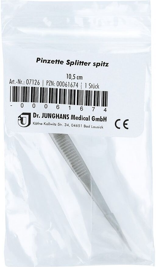 Pinzette Splitter spitz 10,5 cm 1stk