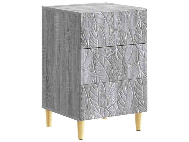 Table - Table de nuit - Gris - Table de chevet Sonoma gris 43x39 5x66 5 cm_14791
