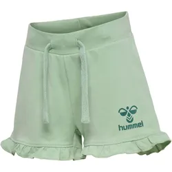 hummel hmlTALYA Ruffle Shorts Mädchen 6117 - silt green 74