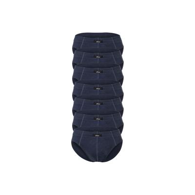 Slip S.OLIVER "Slip 7er Pack", Herren, Gr. M, blau, Obermaterial: 100% Baumwolle CO., Unterhosen Slip