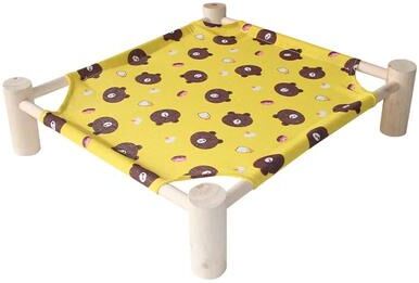 Inspired Living Raised Canvas Cat Hammock Bed With Wooden Frame 7