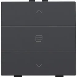 Niko Züblin 122-51033 Einfach Motorsteuertaster für Niko Home Control, anthracite coated 12251033