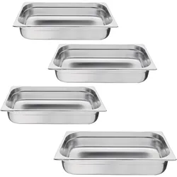 Gastronoble Vogue GN-Behälter GN1/1 - 10cm - 4 Behälter - Edelstahl
