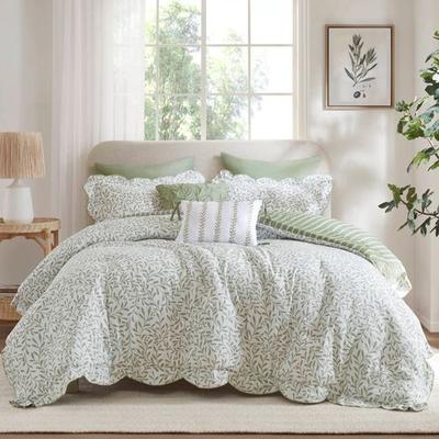 Jla Home/Bed Darcy Comforter Bed Set Sage, Queen, Sage