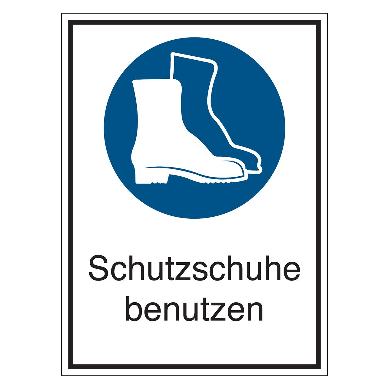 Brady STD-111-131X185-B7527, Gebotsschilder - Schutzschuhe benutzen (800401)