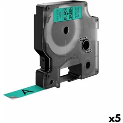 Dymo, Beschriftungsband, Etikettenband (1.20 cm, Schwarz)