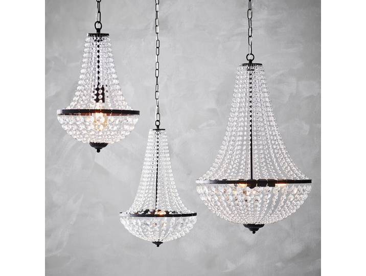 Gränsö 1 Lustre Sandy Black - Markslöjd - Salon / séjour - Cristal - Multi-ampoules
