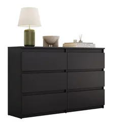 SIDEBOARD HANA M6 Schwarz 120cm