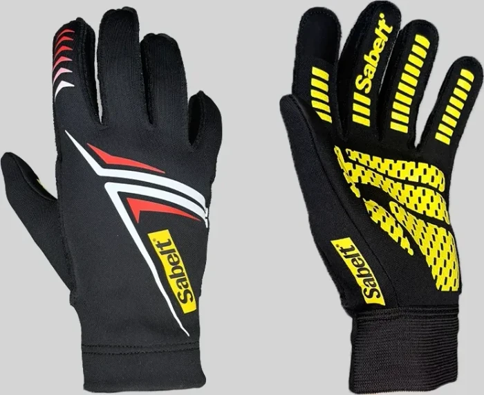 Sabelt G34 Sim Gloves Racing-Handschuhe, touch-fähig, Silikon-Handfläche, 216-223mm Umfang - weiß, S