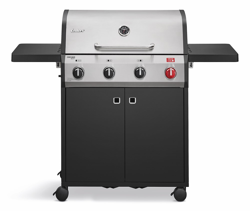 ENDERS Gasgrill Chicago Next 4 R Turbo Edelstahl farbig schwar 16980141