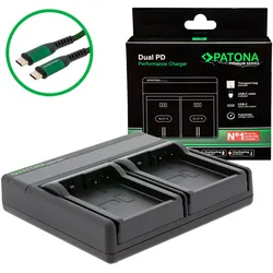 PATONA Premium Dual PD Ladegerät für Panasonic DMW-BLD10