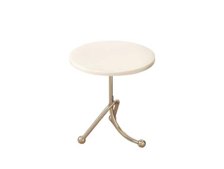 9bbhfJw4R Couchtisch im Landhausstil Kleiner Retro-Teetisch. runder Sofa-Beistelltisch(Weiß,Klein)
