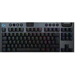 Logitech G915 X Lightspeed TKL (US, Kabelgebunden, Kabellos), Tastatur, Schwarz