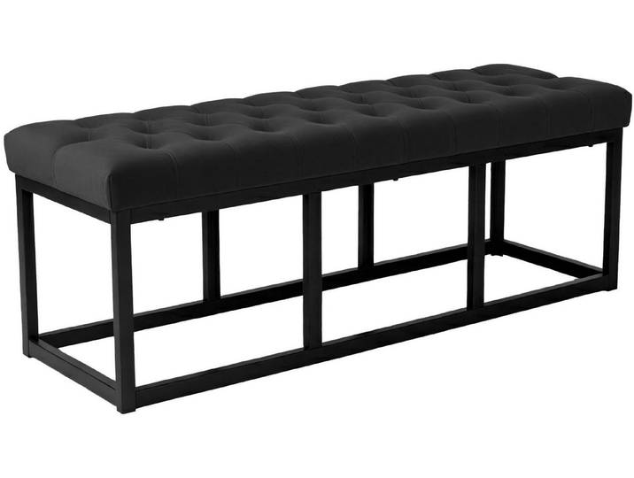 furnicato Sitzbank Polson 120x37x42 cm schwarz (1-St)