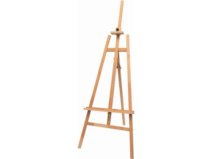 Staffelei, Buchefarben, Holz, Buche, massiv, 63x173x63 cm, Dekoration, Malbedarf & Bastelbedarf, Keilrahmen & Staffeleien