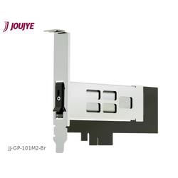 JouJye JJ-GP-101M2-Br 1 Port M.2 Controller PCIe x4 Passend für (SSD): 2230, 2242, 2260, 2280 inkl. Low-Profile Slotblech