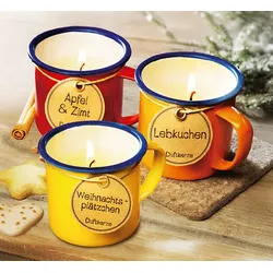 3er-Set Duftkerzen im Becher