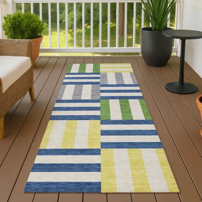Addison Rugs Machine Washable Indoor/ Outdoor Modern Hatch Chantille Rug