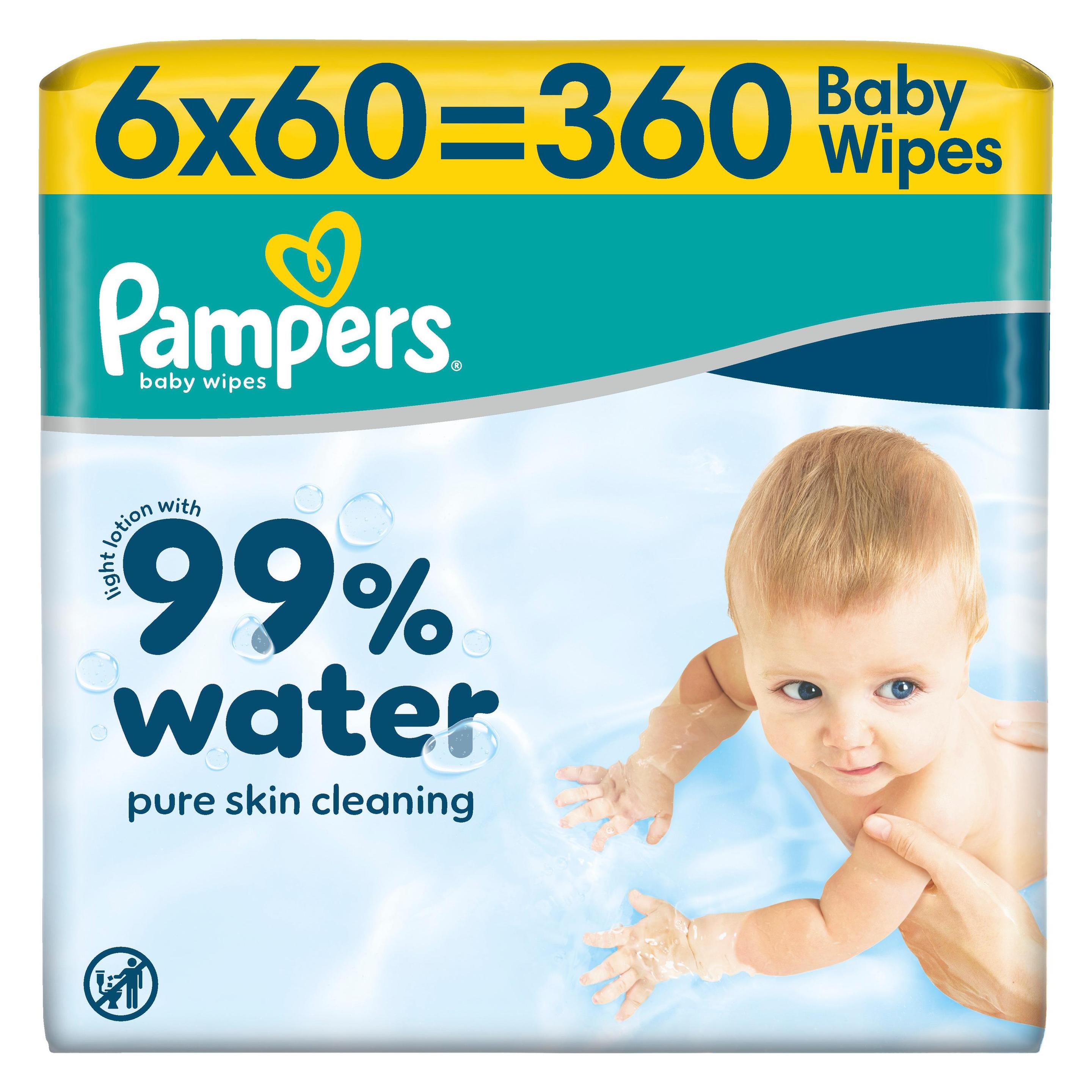 Pampers 99% Water (6 x 60 Stk.) (66528674)