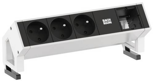 Bachmann 902.204 Steckdosenleiste ohne Schalter Weiß FR-Stecker