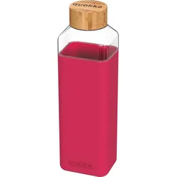 Quokka Storm Maroon Wasserflasche 700 ml aus Glas