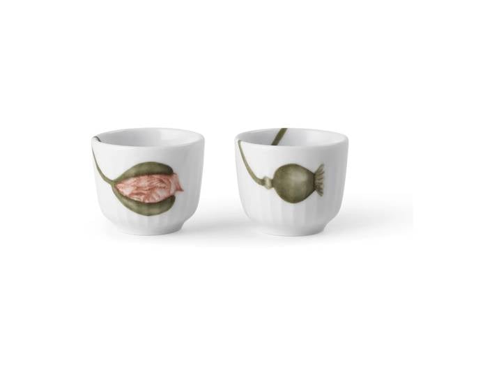 Kähler Coquetier Hammershøi Poppy Lot de 2 Blanc-détails