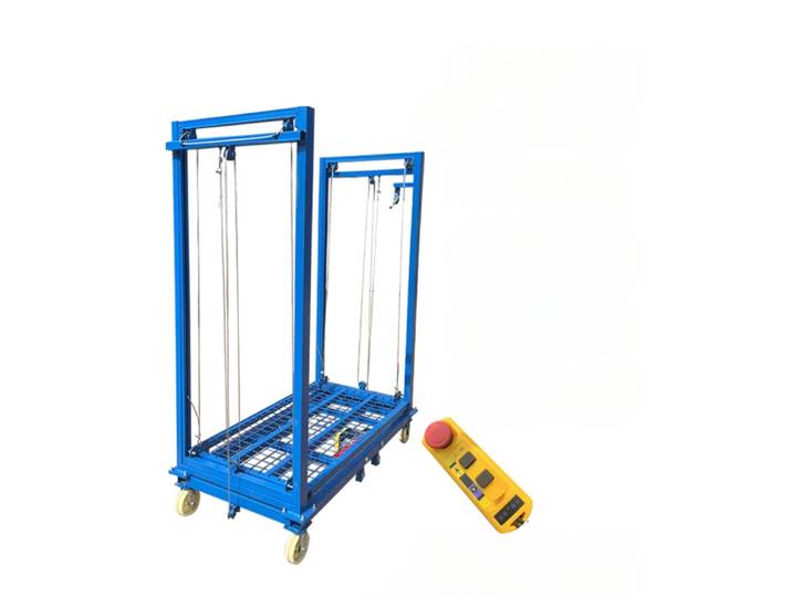 Plateforme élévatrice électrique pour échafaudage 2-8 mètres, élévateur en acier de 8 m avec câble métallique, élévateur efficace pour échafaudage