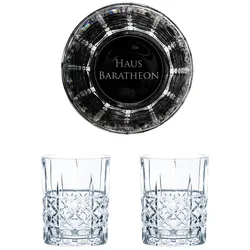 Nachtmann Game of Thrones Whiskygläser Set Haus Baratheon, 2 Whisky-Tumbler