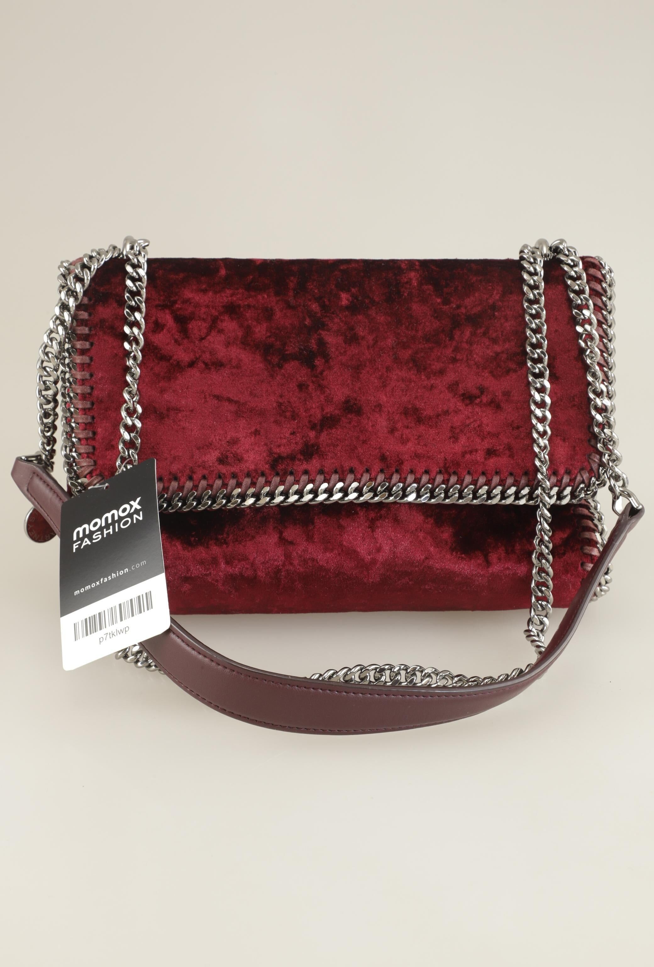 Stella McCartney Damen Handtasche klein, Bordeaux, kein / Etikett - Second Hand